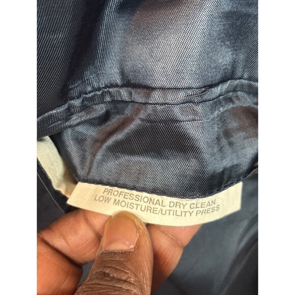 Vtg Polo University polo club by Ralph Lauren Mens Two-Button Navy Plaid 42 - Picture 16 of 16